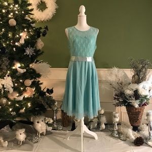 Short Lace chiffon casual bridesmaid party dress